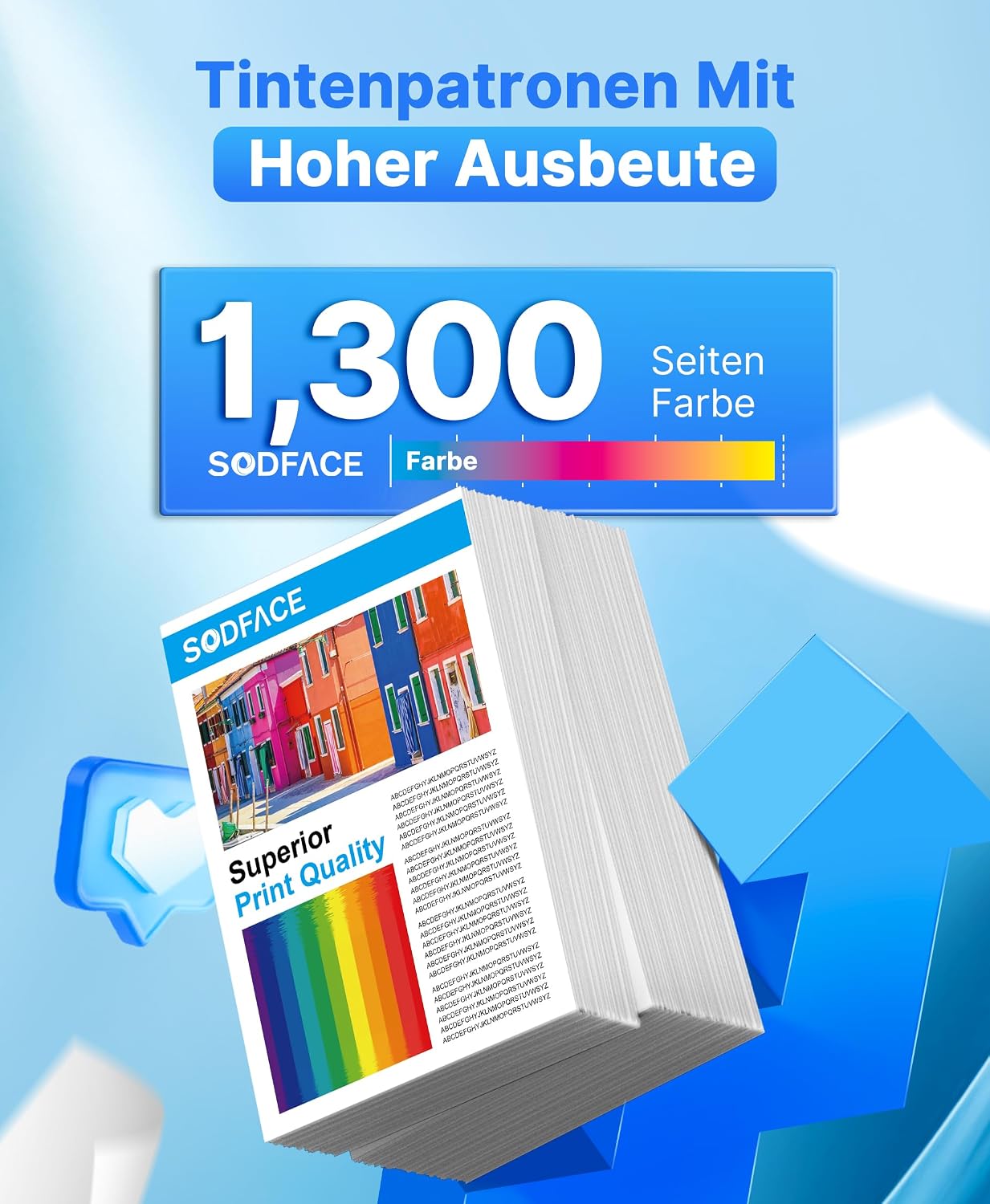 Thumbnail 2 de SODFACE 203A Toner 4er-Pack für HP