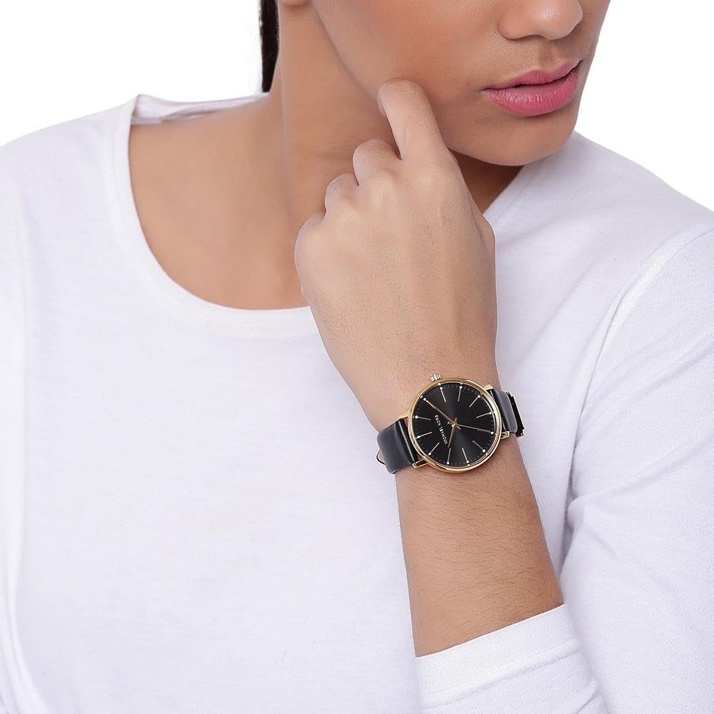Thumbnail 6 de Michael Kors Damen-Uhren Analog Quarz 32002791 mit Edelstahlgehäuse und Lederarmband