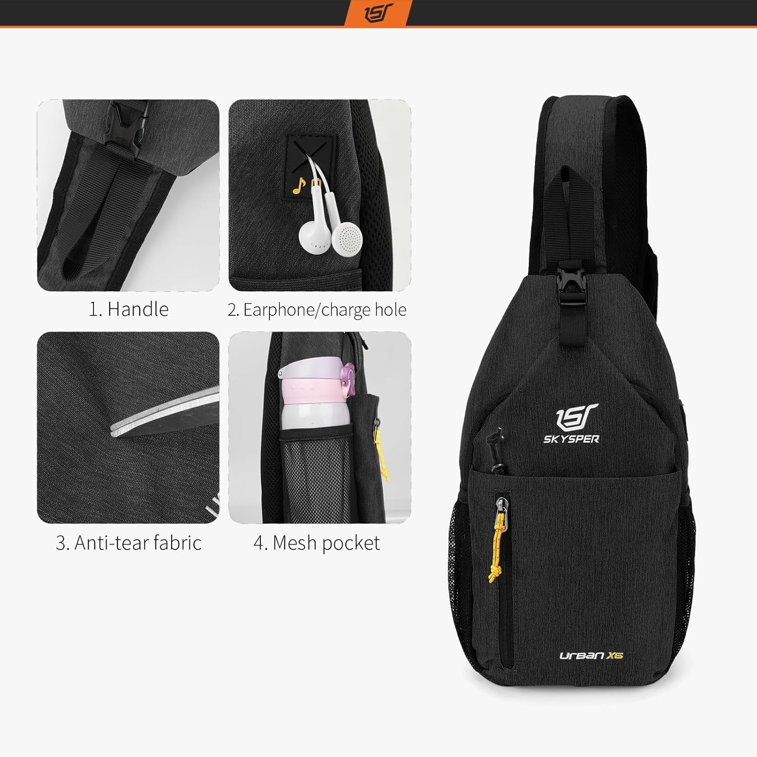Thumbnail 3 de SKYSPER Sling Bag leicht, 6 Liter