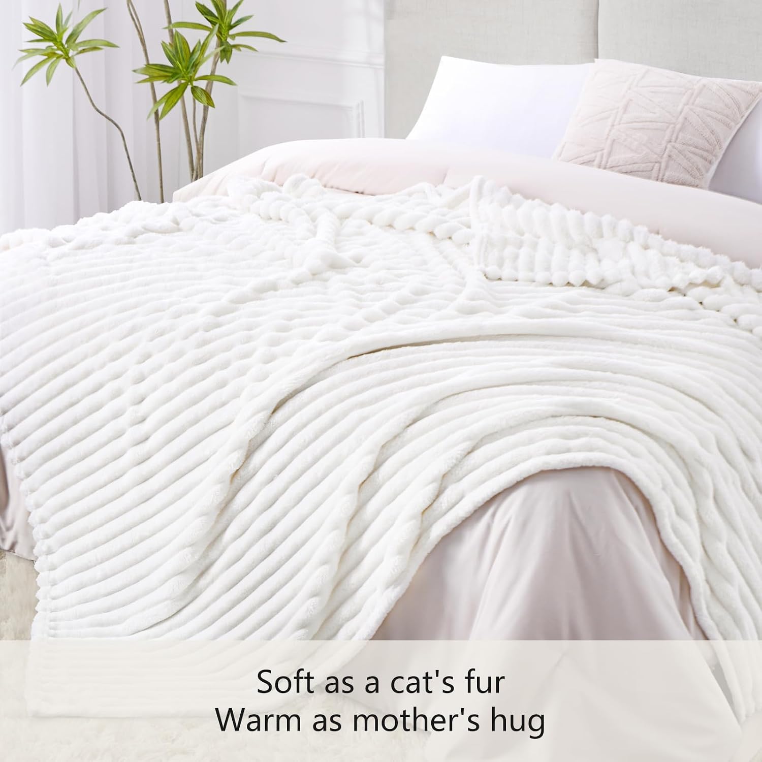 Detalle 2 de RUIKASI Fleece Throw Blanket 230x270cm 🛋