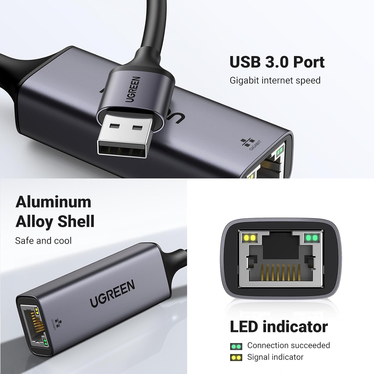 Thumbnail 4 de UGREEN USB 3.0 Gigabit Network Adapter 1000Mbps