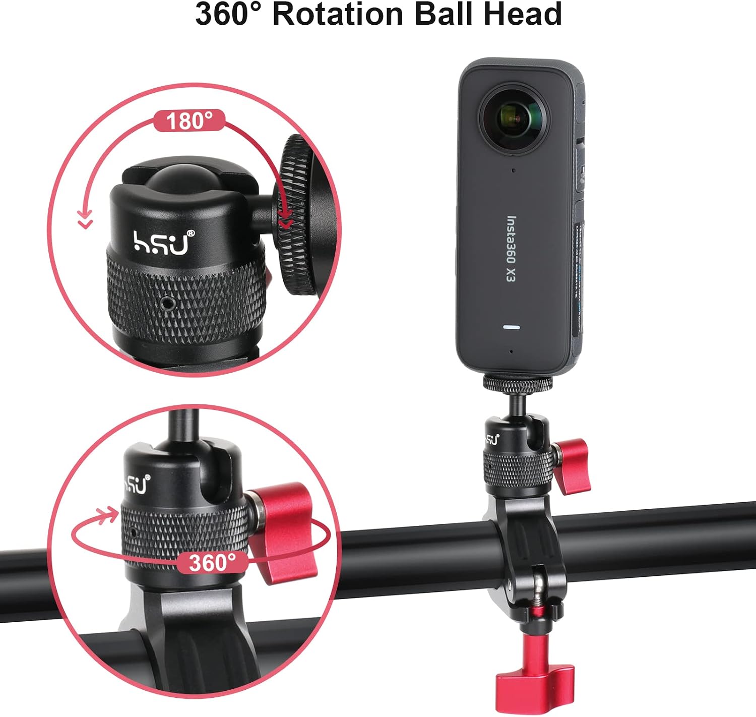 Detalle 1 de HSU handlebar mount for action cameras