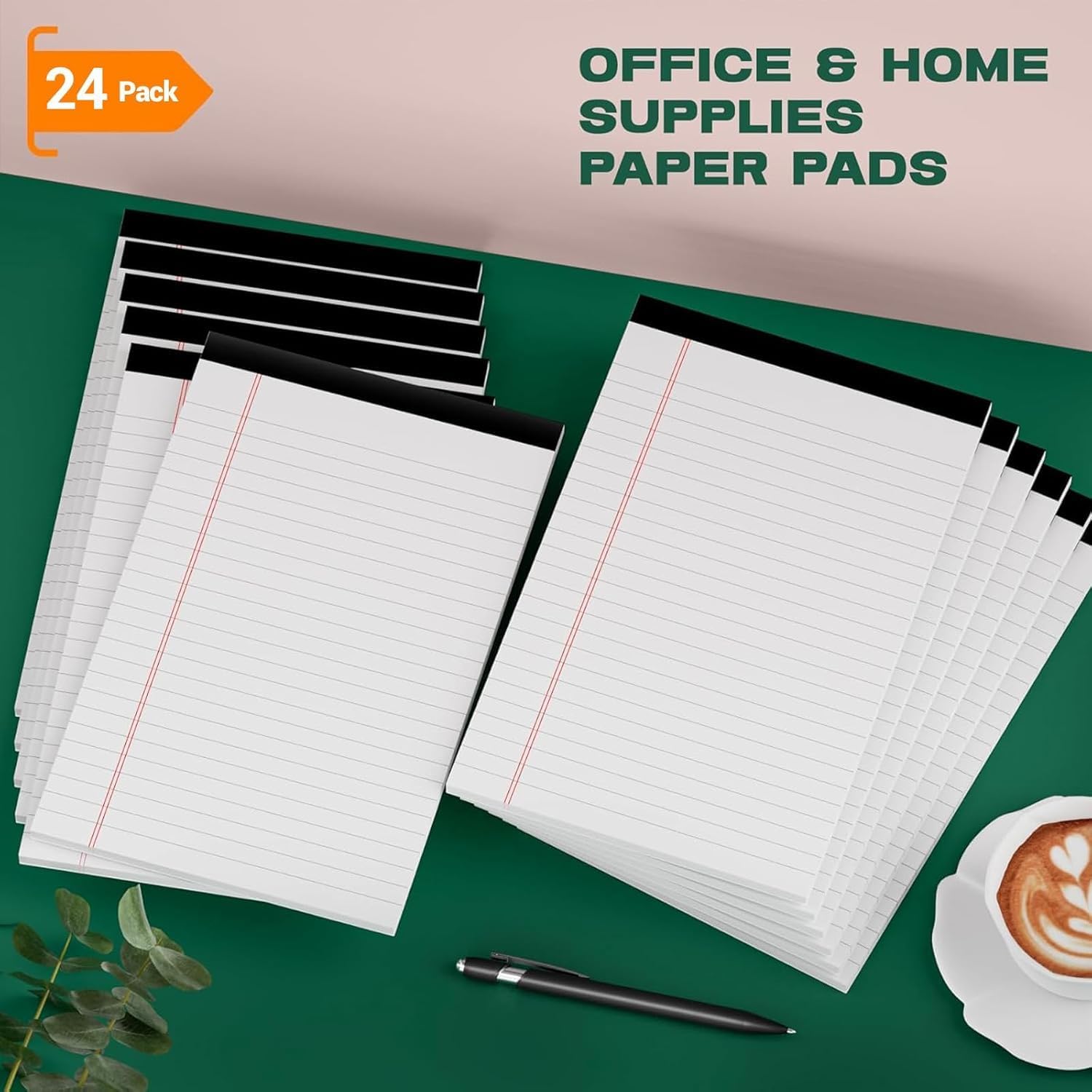 Thumbnail 6 de Roneky 5 x 8 Legal Pads, 24-Pack of Perforated College-Ruled Notepads