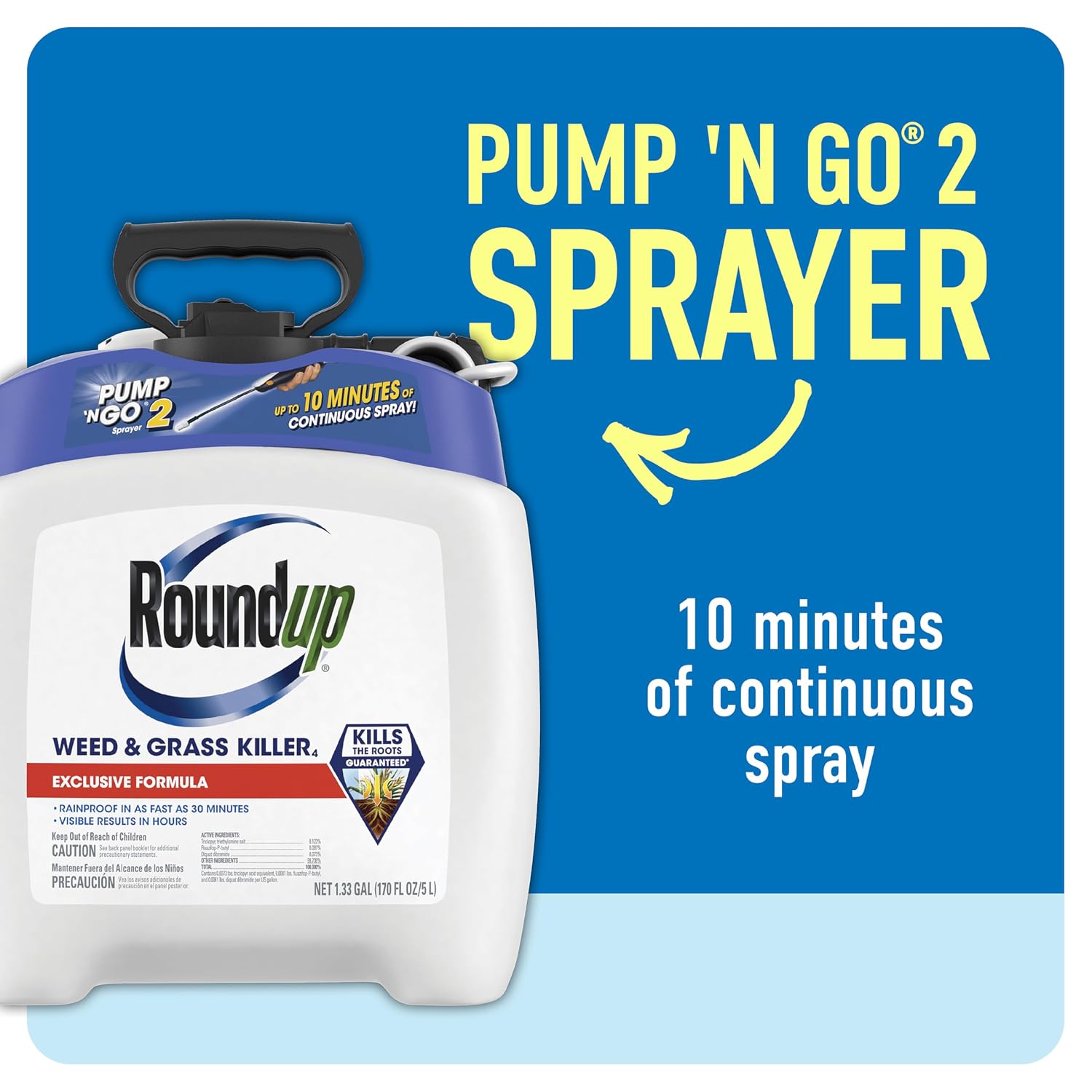 Thumbnail 4 de Roundup Weed & Grass Killer4 with Pump 'N Go 2 Sprayer, 1.33 gal