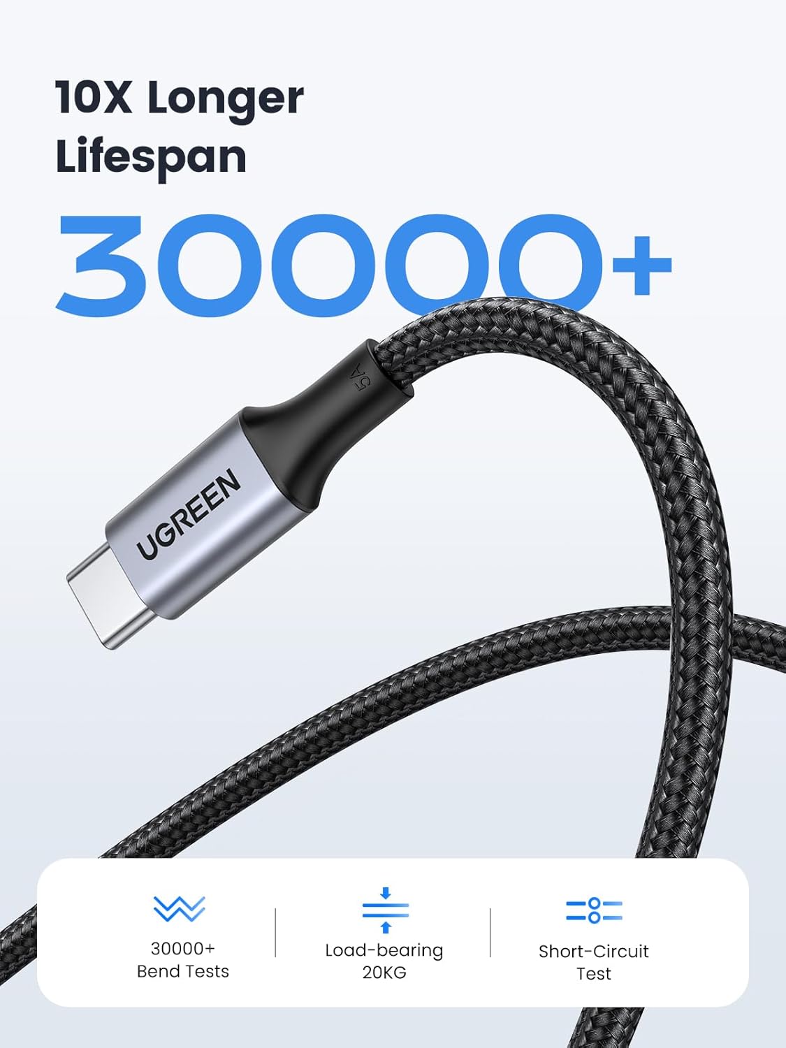 Thumbnail 4 de UGREEN USB C to USB C Cable 100W, 3.3ft