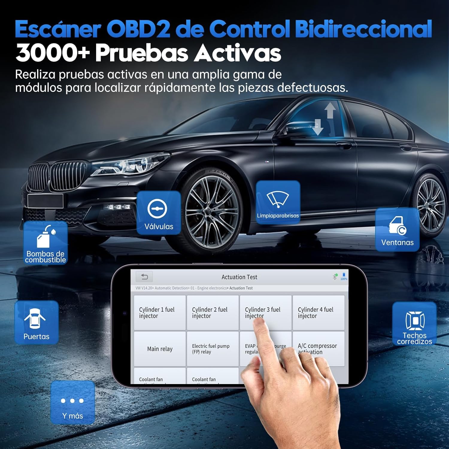 Detalle 2 de XTOOL Anyscan A30M OBD2 diagnóstico 26 servicios