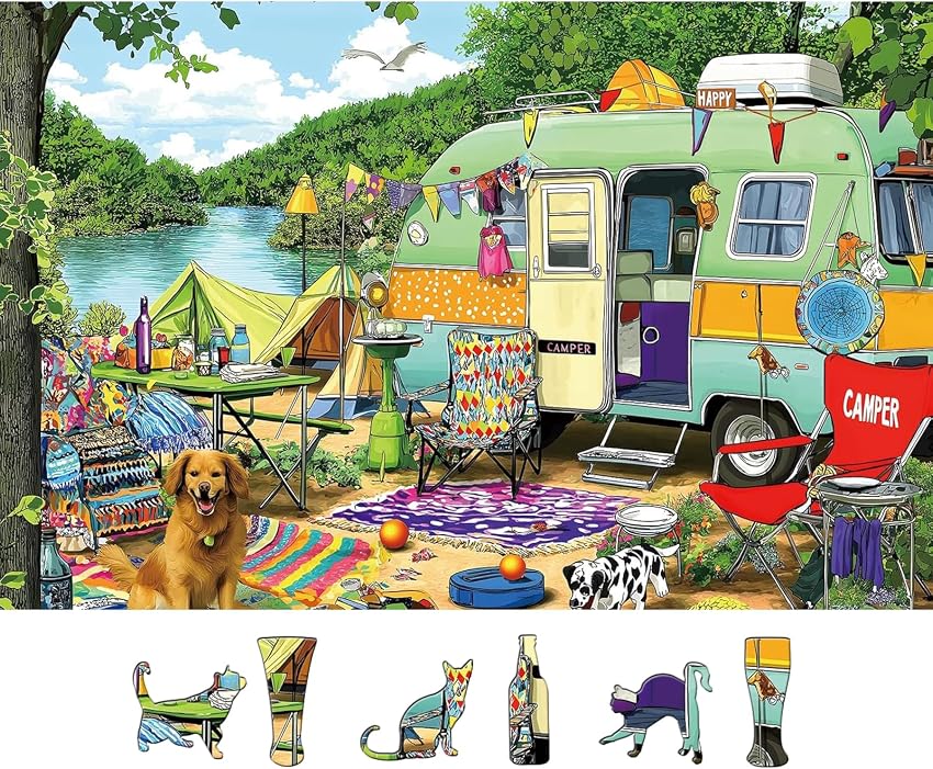 Detalle 2 de MINIWAN 500-Piece Lakeside Puzzle 🧩