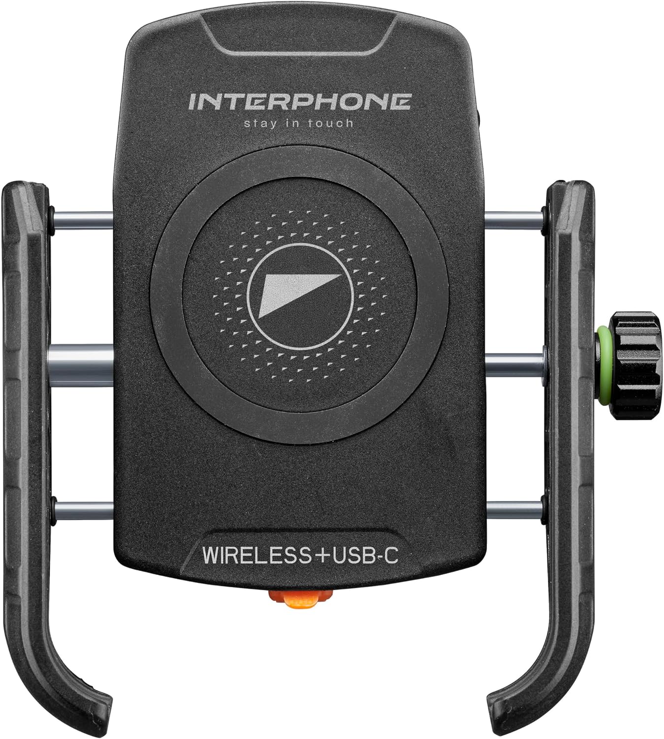 Thumbnail 1 de Interphone Crab Support: Support pour Smartphone sur Guidon de Moto avec Charge sans Fil 15 W Qi et USB-C Quick Charge
