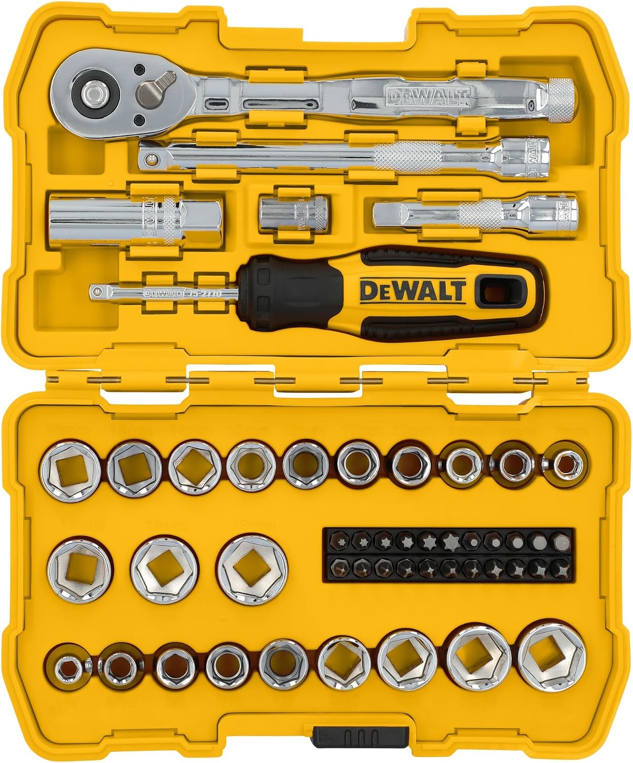 Thumbnail 2 de DEWALT DWMT45423 Mechanics Tool Set 50-piece