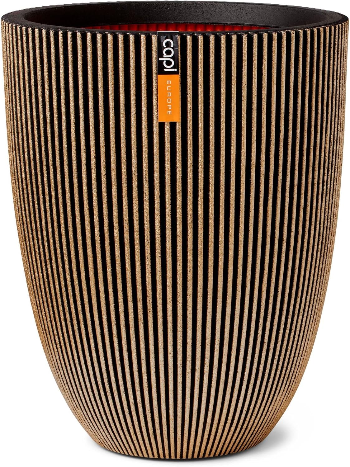 Detalle de Capi Europe Gefäß elegant niedrig Groove NL - 34x46 cm, Gold