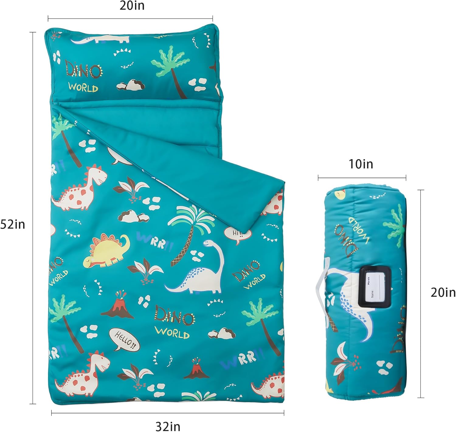 Detalle 2 de Morais Toddler Nap Mat with Pillow and Blanket – 52" x 20