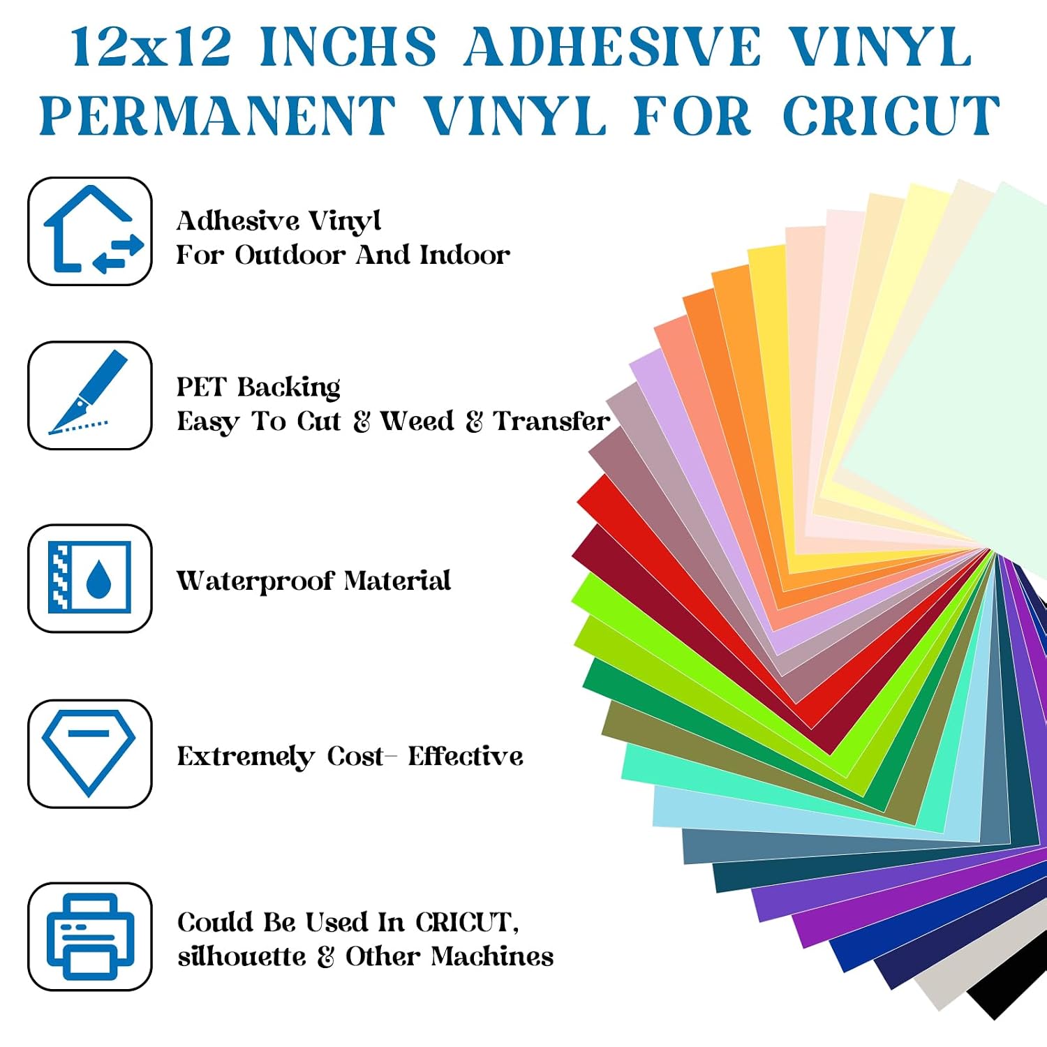 Thumbnail 2 de VINYL FROG 70 Pack Permanent Adhesive Vinyl Bundle (12'' x 12'')