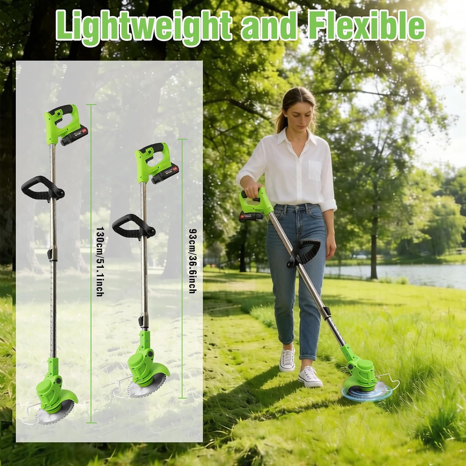 Thumbnail 6 de RAXONE Cordless Weed Trimmer, 2000mAh