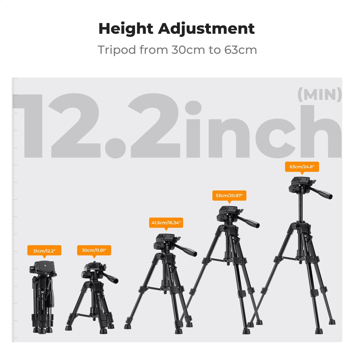 Thumbnail 5 de K&F CONCEPT S233A0 mini tripod 24.8