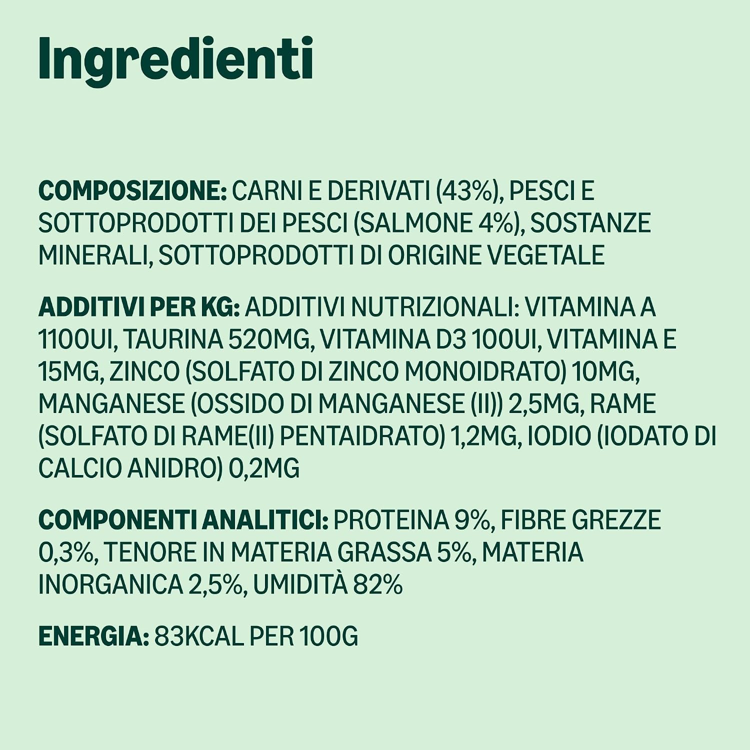 Detalle de by Amazon Cibo umido per gatti senza cereali, bocconcini di salmone in gelatina, 6 x 405 g