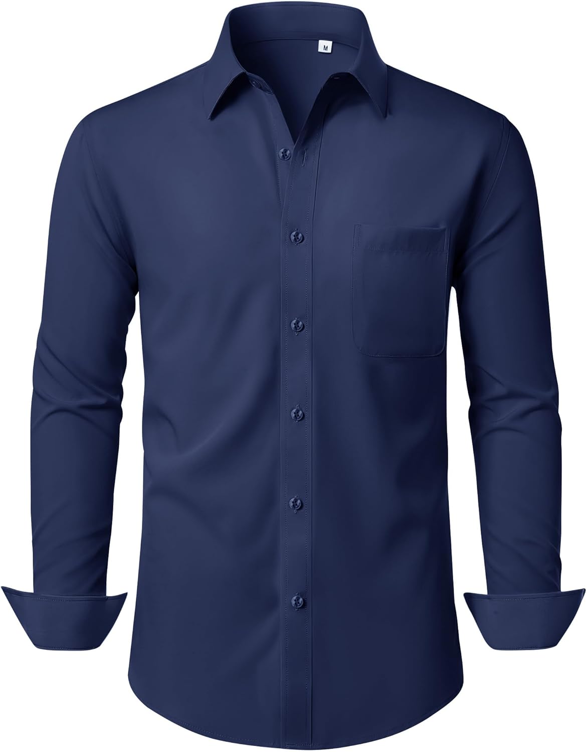 Detalle de J.VER Herren Langarm-Hemd Business Casual – knitterarmes Stretchhemd mit Button-Down-Kragen