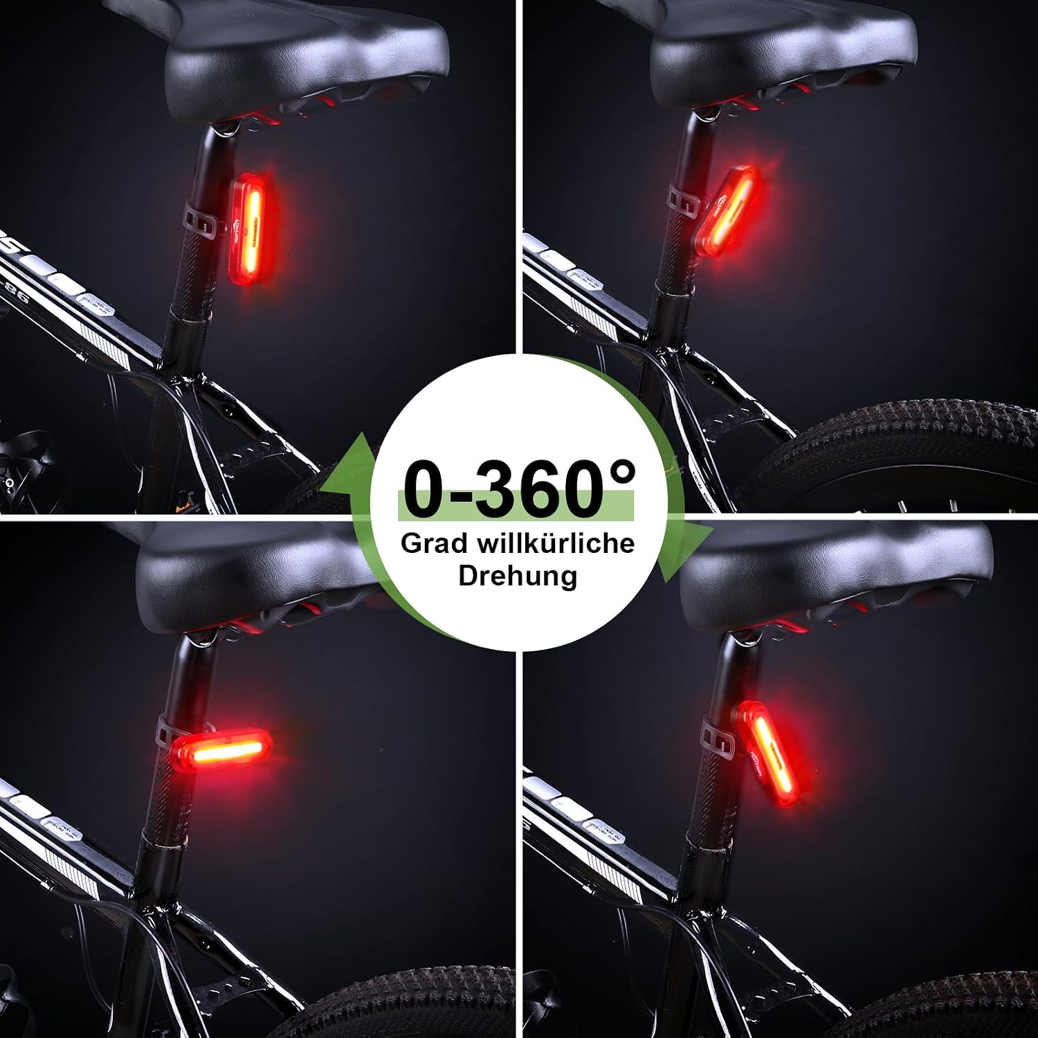Thumbnail 6 de toptrek Rücklicht Fahrrad Sichtweite 200 Metern