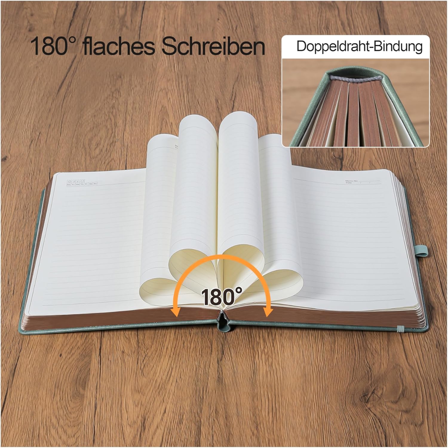 Thumbnail 3 de HwxBen Notizbuch 14,5 x 21 cm 📓