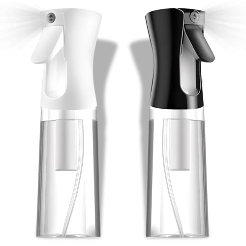 Detalle de SALONKEY – 2 flaconi spray continui da 200 ml, nebulizzazione fine e anti-perdita, ricaricabili