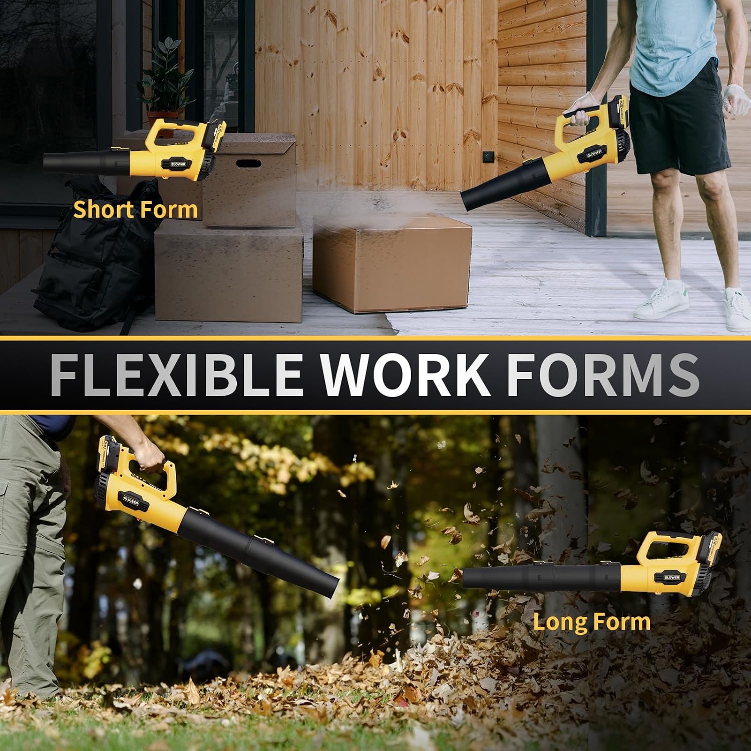 Detalle 1 de LEAPUL Cordless Leaf Blower 21V