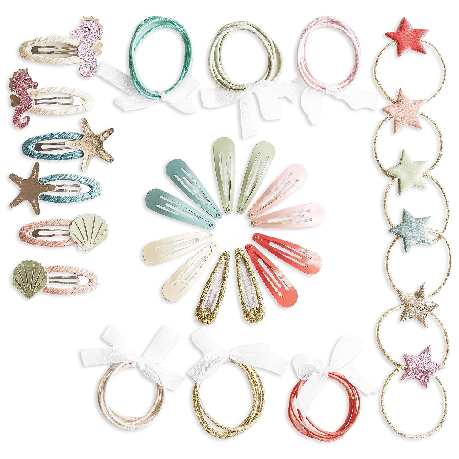 Detalle de Papierdrachen Haaraccessoires 48er Set Kinder