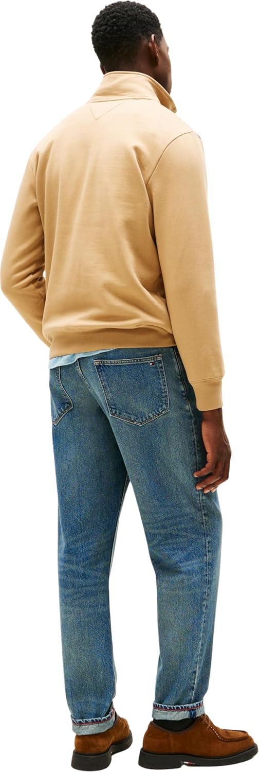 Detalle 2 de Tommy Hilfiger Men’s Tommy Logo Mockneck 1/2 Zip (MW0MW20954)