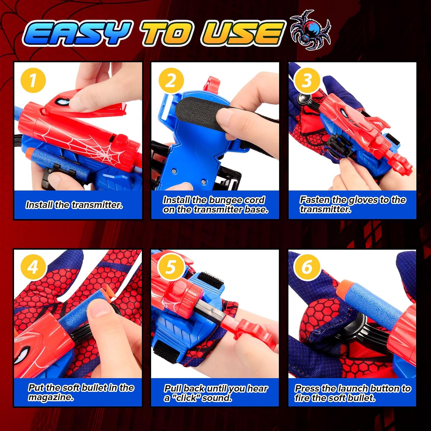 Thumbnail 2 de Braxel Spider Web Shooter Set for Ages 3–6