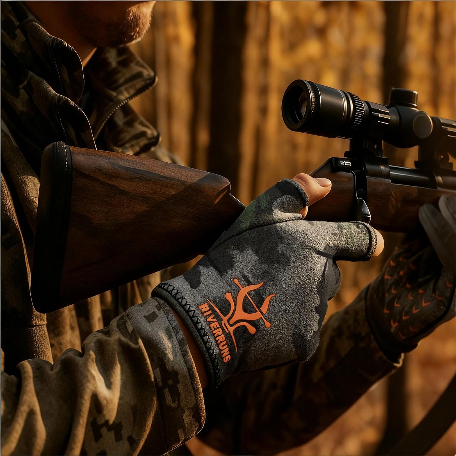 Detalle 1 de UPF 50+ Hunting Gloves