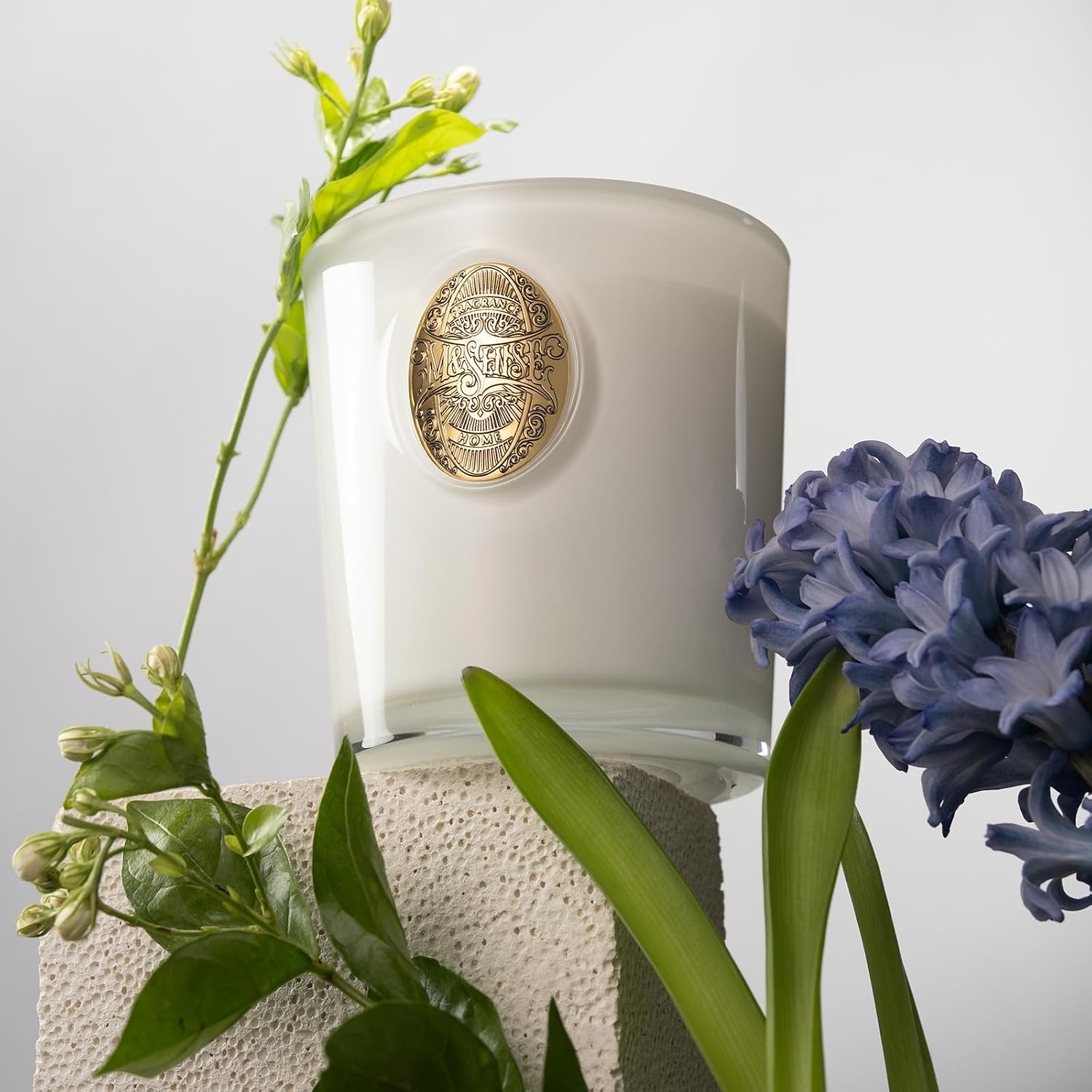 Detalle de M&SENSE Scented Candles 260g Vanilla Dream – Natural Soy Wax, 55 Hours Burn Time