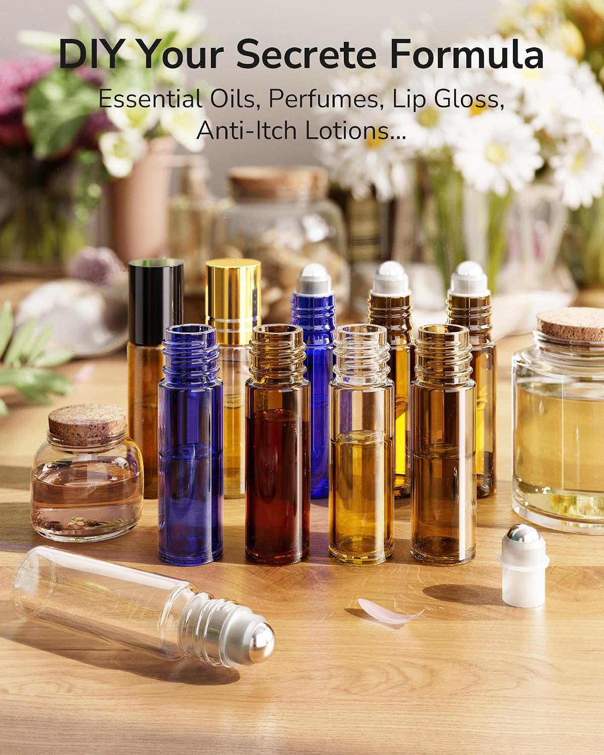 Thumbnail 6 de ULG Essential Oil Roller Bottles 48 Pack 10ml