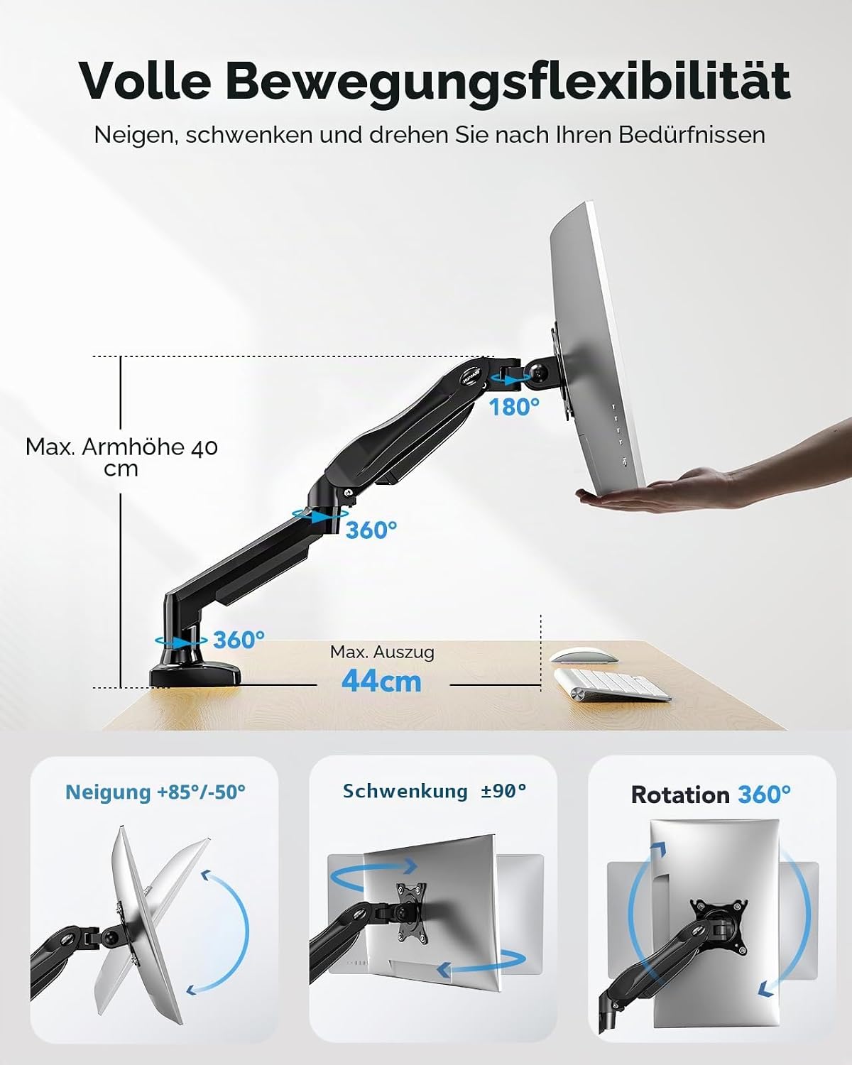 Thumbnail 3 de HUANUO Monitor Halterung 13–32 Zoll
