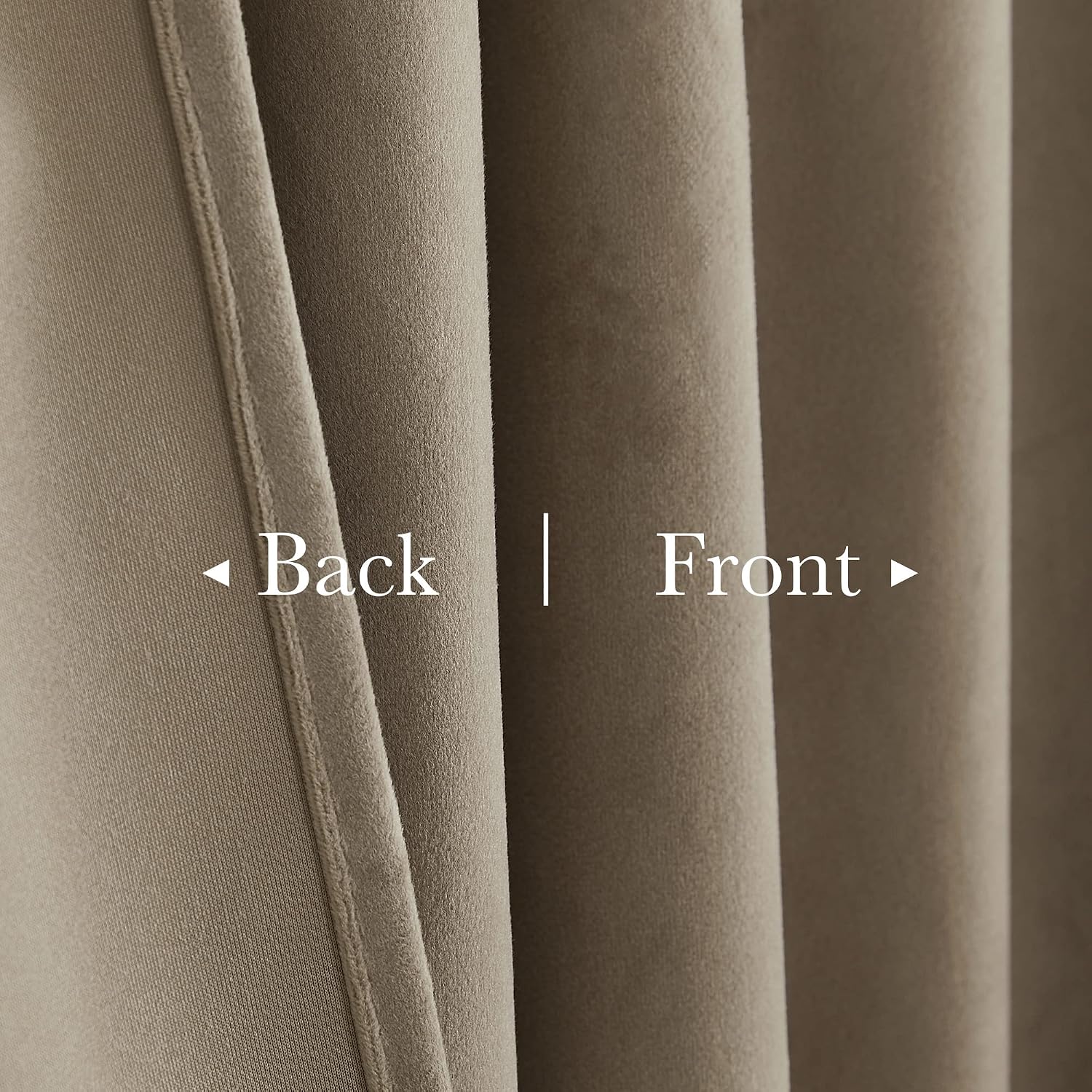 Thumbnail 4 de StangH Camel Beige Velvet Curtains 90in 🏠