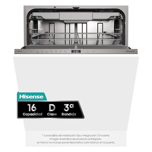 Detalle de Hisense HV16D5 lavavajillas 16 servicios