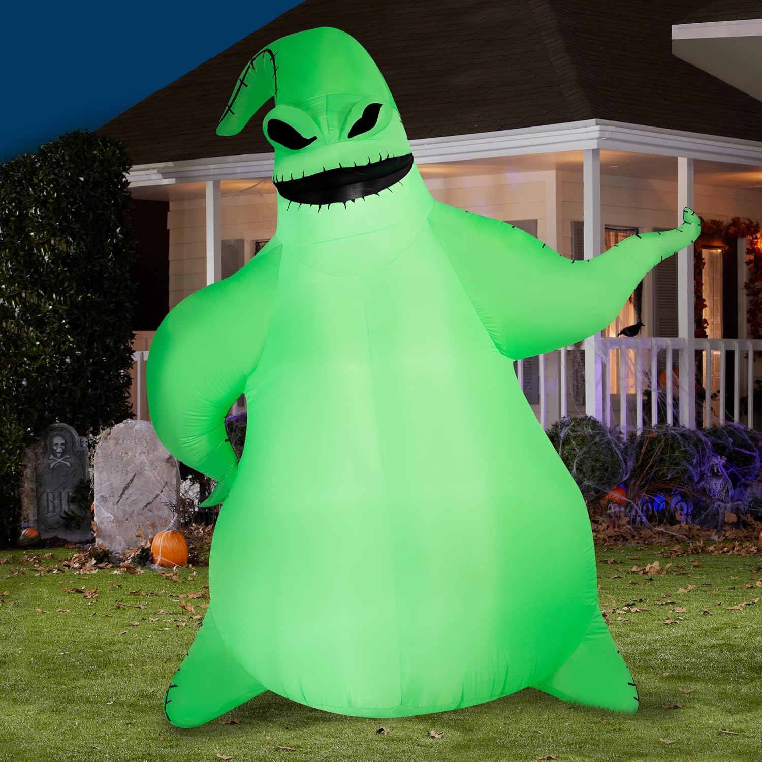 Detalle 2 de Gemmy 558945 Oogie Boogie 10.5-Ft Lighted Halloween Inflatable