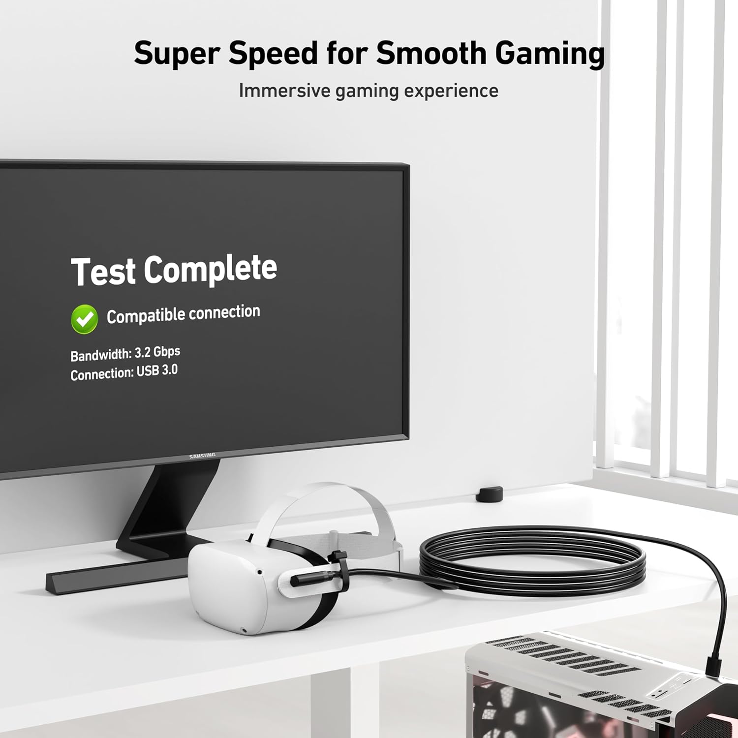 Detalle 2 de BENFEI Link Kabel 5M USB 3.0 für VR