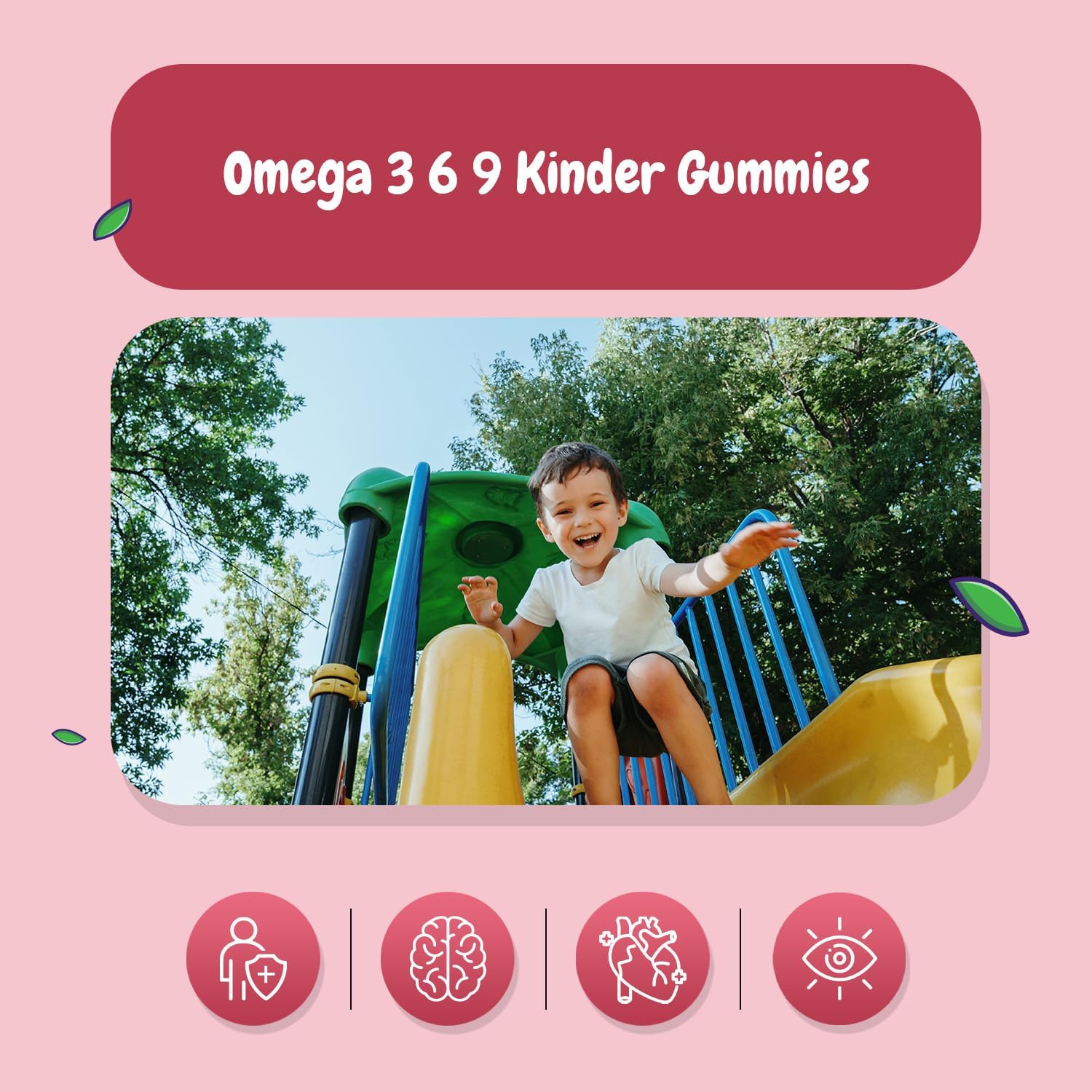 Thumbnail 5 de maxmedix Omega 3 6 9 Gummibärchen für Kinder (120 vegane Gummies, 400 mg Perillaöl) – Erdbeere & Himbeere
