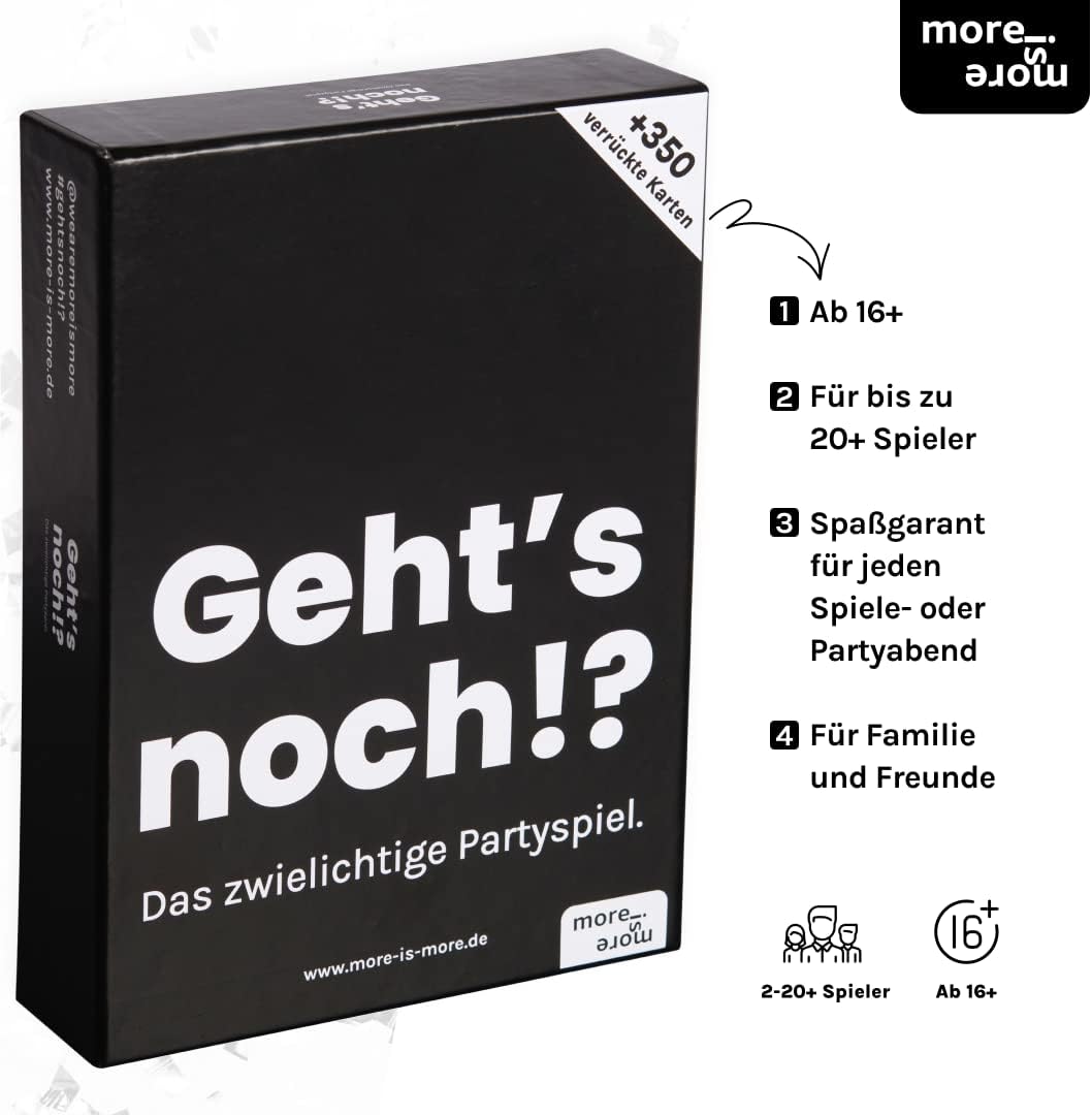 Thumbnail 3 de more is more Geht's noch!? Partyspiel 380 Karten 🎲