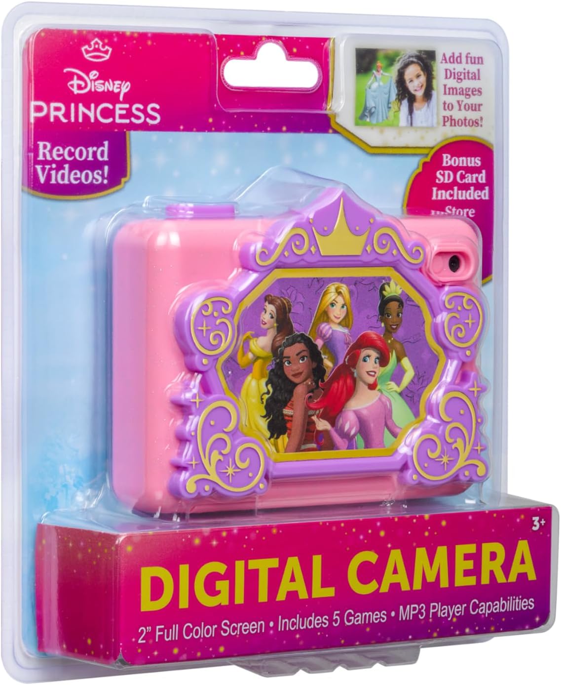 Thumbnail 6 de eKids 533 ディズニープリンセス キッズデジタルカメラ、動画撮影・2インチ画面・SDカード付き