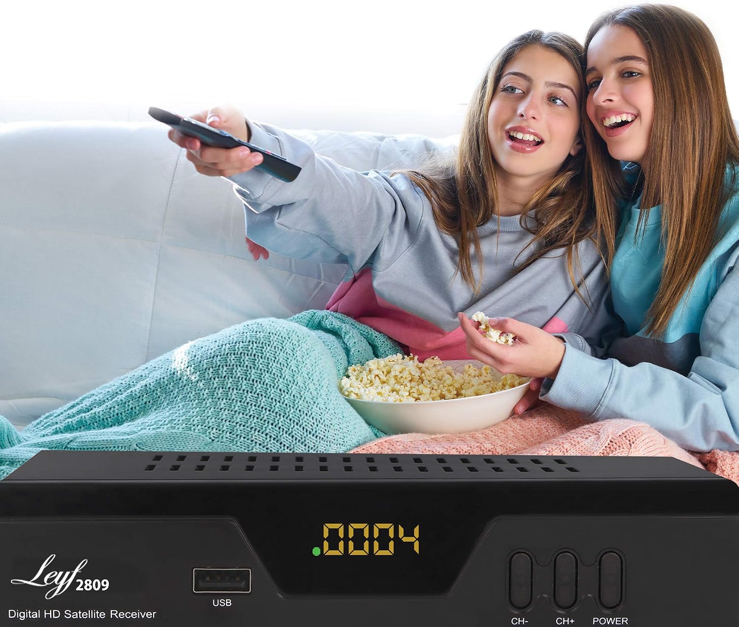 Detalle de Leyf 2809 – Digitaler Satelliten Receiver (HDTV, DVB-S/S2, HDMI, SCART, 2x USB 2.0, Full HD 1080p) vorinstalliert für Astra, Hotbird, Türksat