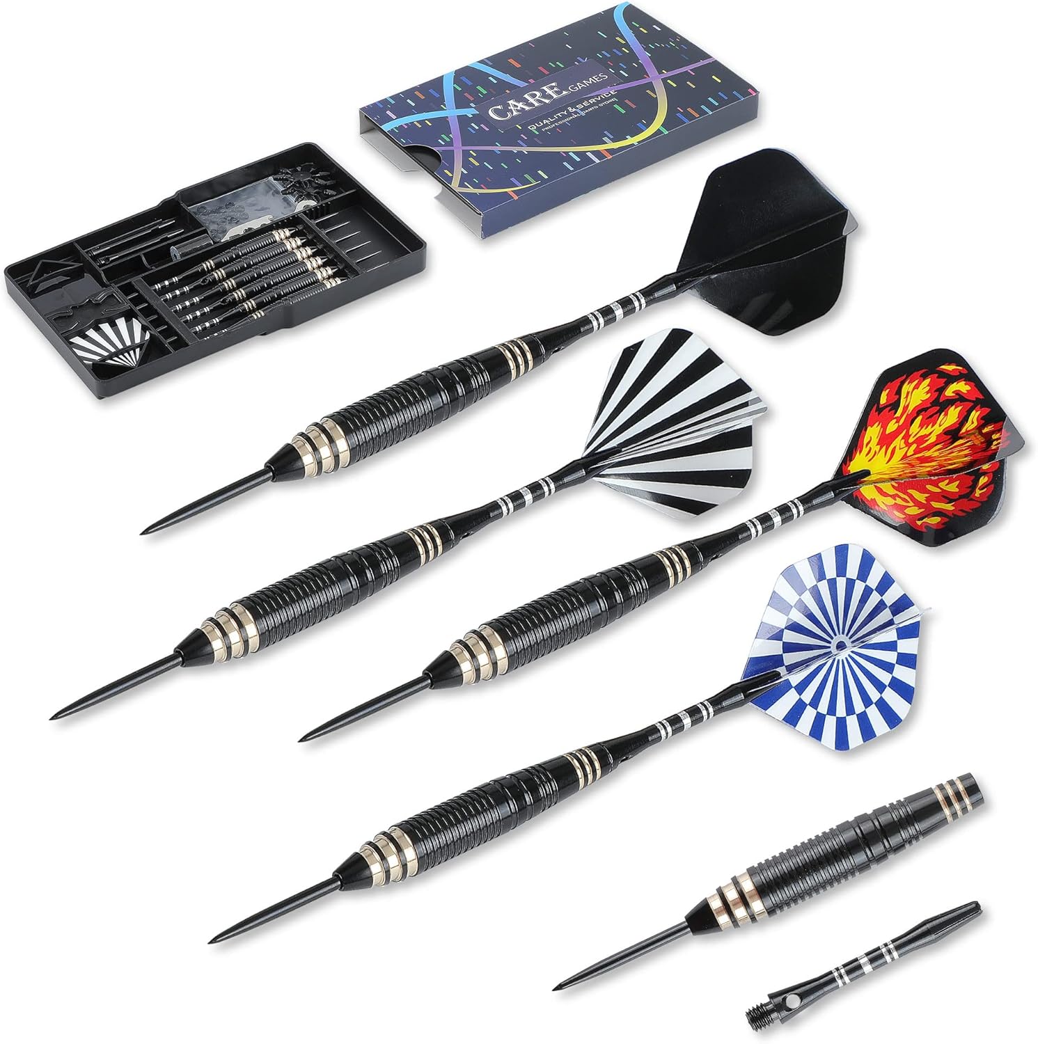Thumbnail 4 de CyeeLife CareGames 24g steel tip darts set