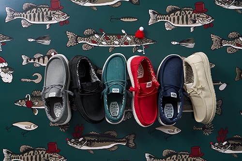 Thumbnail 6 de Hey Dude Wally Canvas Uomo Slip-On Mocassino, Light Grey 43 – Comfort e Versatilità