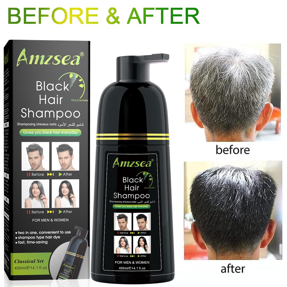 Detalle 2 de Instant Black Hair Shampoo Haarfärbeshampoo 30 Tage