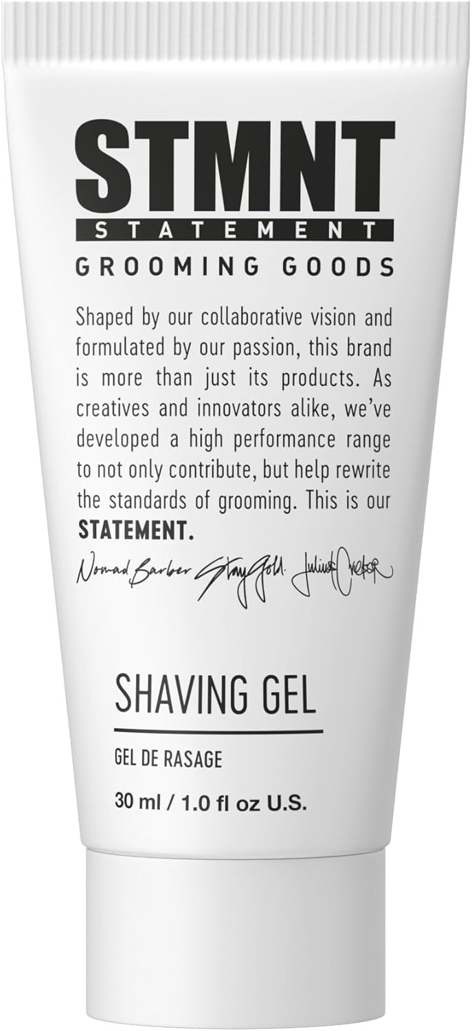 STMNT Gel de rasage 30 ml : gel transparent anti-irritation avant-rasage