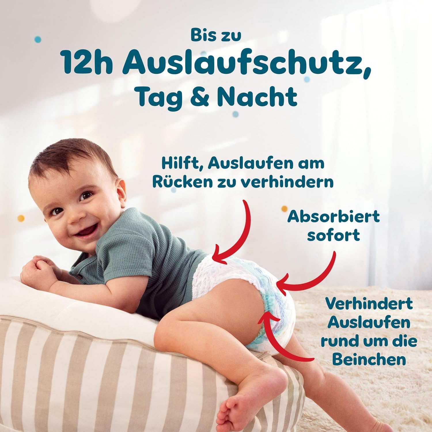 Thumbnail 4 de Pampers Baby-Dry Pants Größe 4 – 180 Stück, 9 kg–15 kg