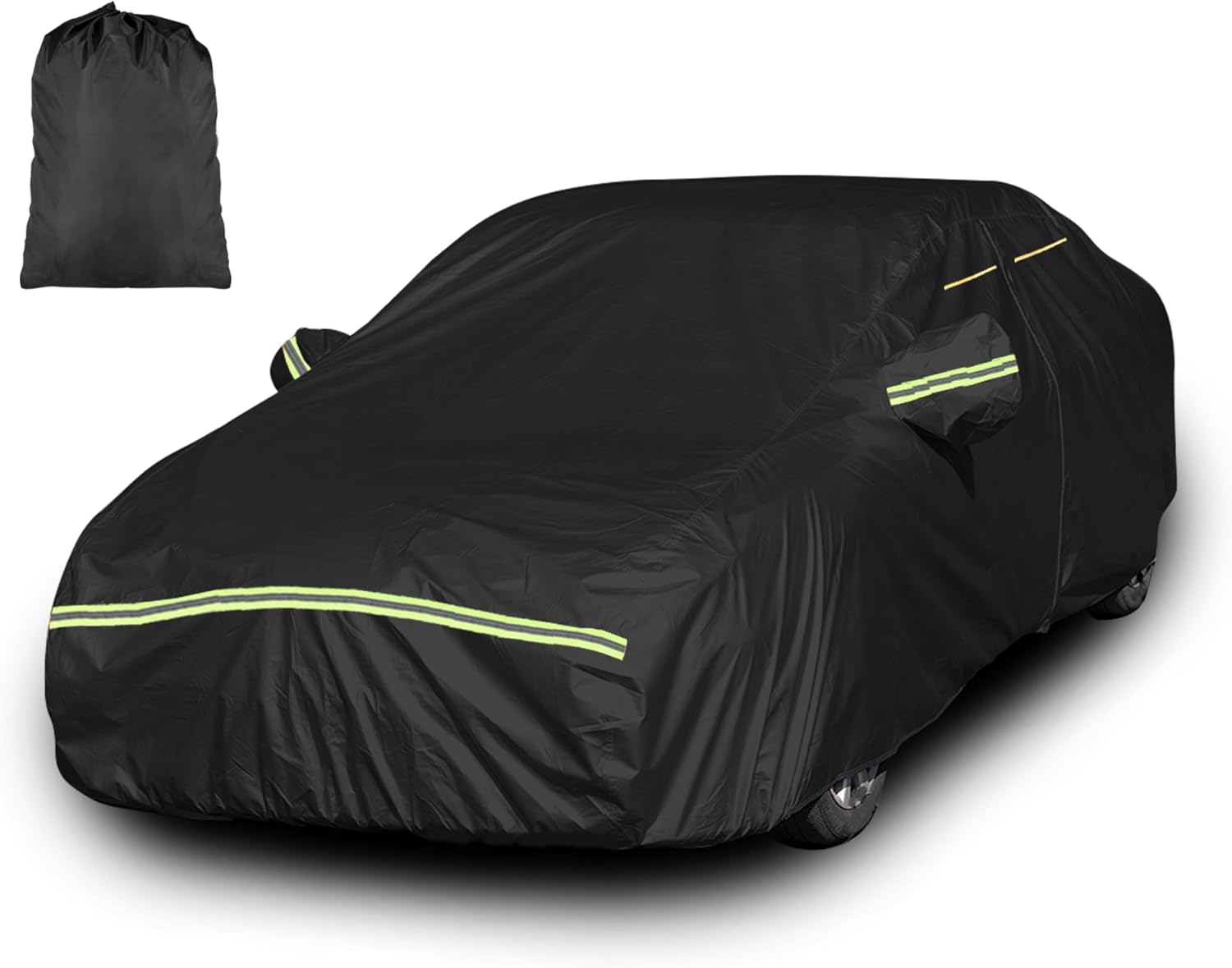 Thumbnail 6 de INSAUTO Heavy-Duty Outdoor Car Cover for Chevy/Chevrolet Corvette C4–C7 (1980–2019) with Door Zipper (Black)