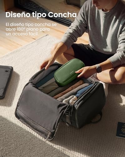 Detalle de tomtoc Mochila Navigator-T69: 40×30×20 cm expandible (23‑28 L) para cabina de avión