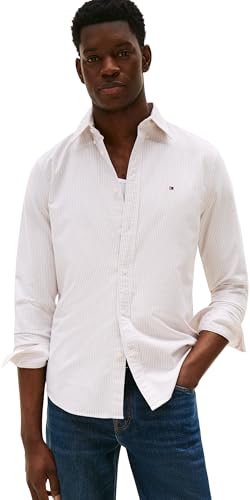 Detalle de Tommy Hilfiger Mw0Mw36238 Camisa Oxford rayas XS