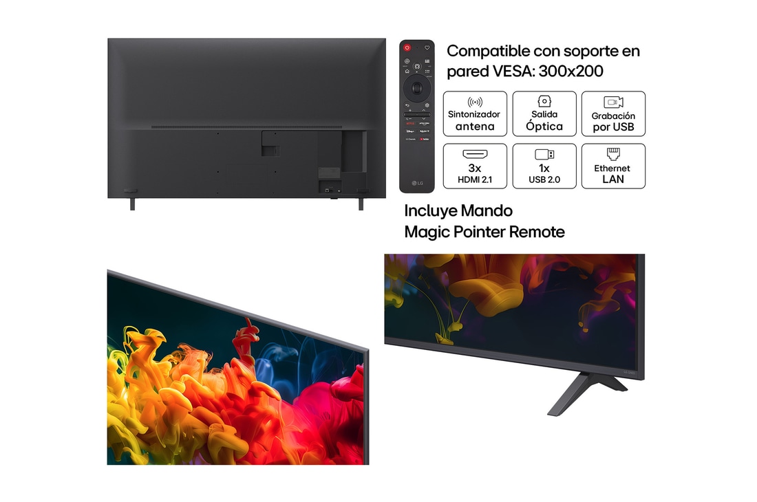 Thumbnail 2 de LG 43QNED80B6B: Smart TV QNED evo MiniLED AI 4K de 43" para cine en casa