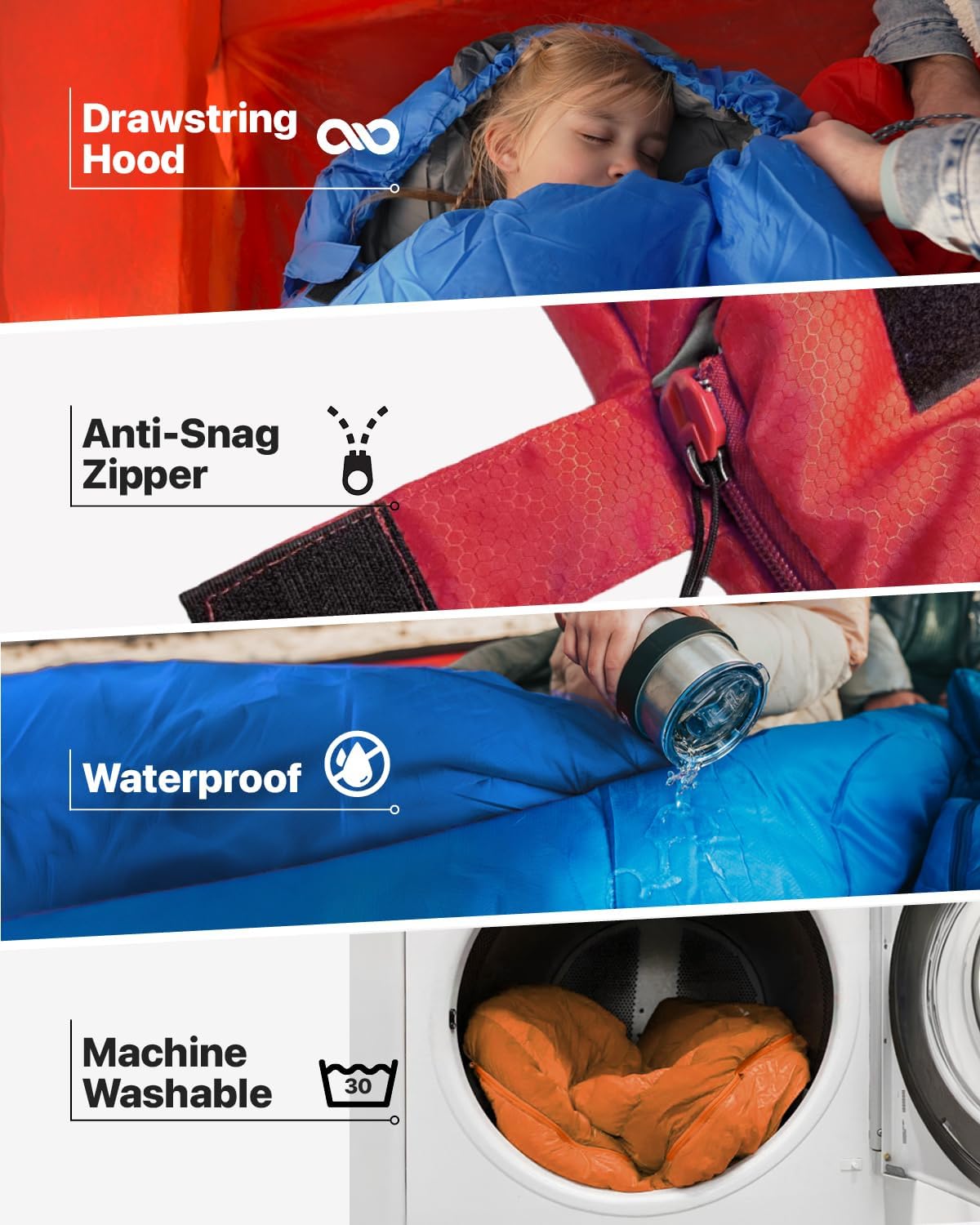 Thumbnail 3 de MalloMe Sleeping Bag 10–25°C ⛺