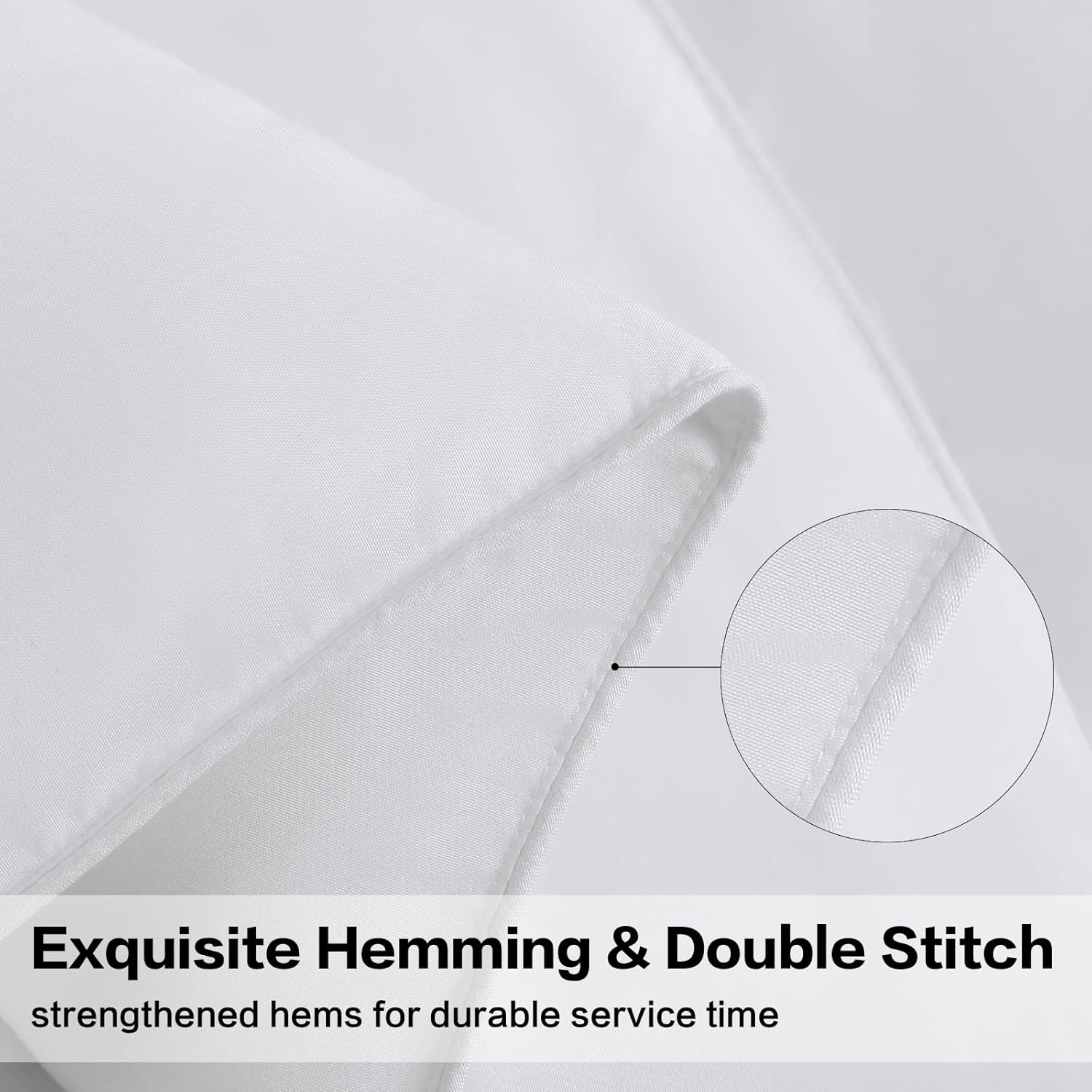 Thumbnail 3 de SLIMELODY COMFORTER03 Oversized Queen Duvet Insert, White, Reversible, 98 x 98 Inches